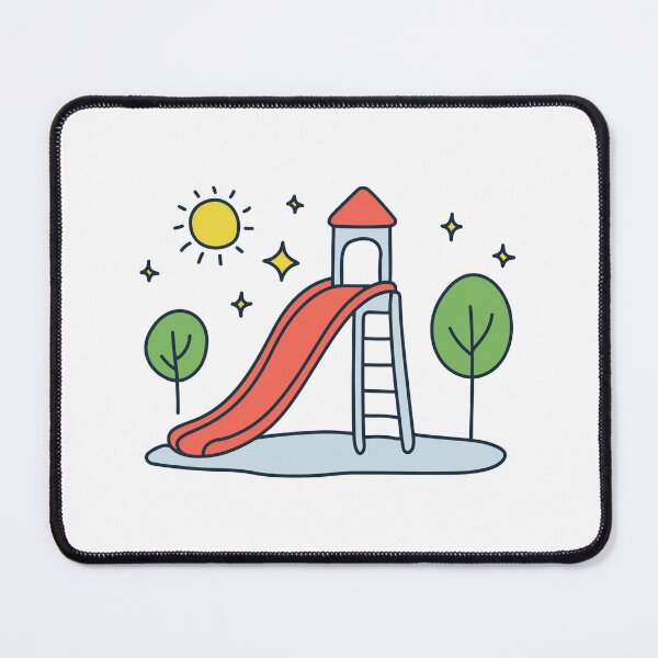 Item preview, Simple drawing of slide in the park designed and sold by rasagamastore.