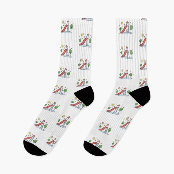 Item preview, Simple drawing of slide in the park designed and sold by rasagamastore.