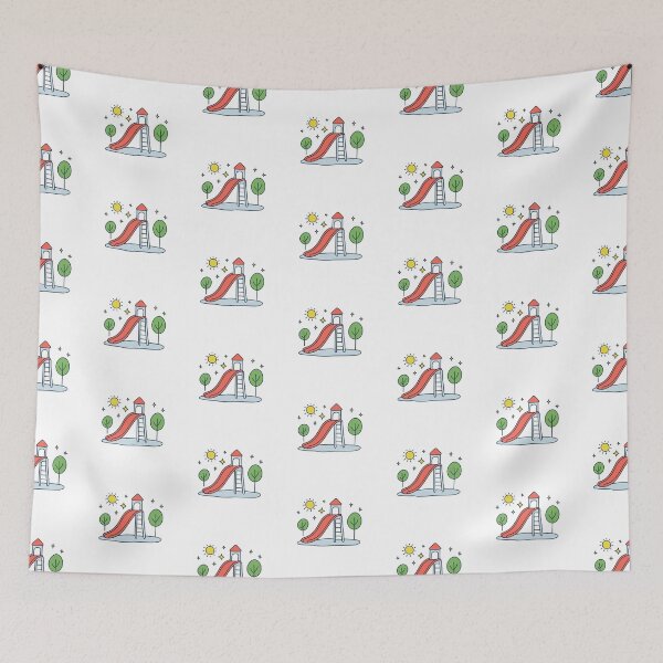 Item preview, Simple drawing of slide in the park designed and sold by rasagamastore.