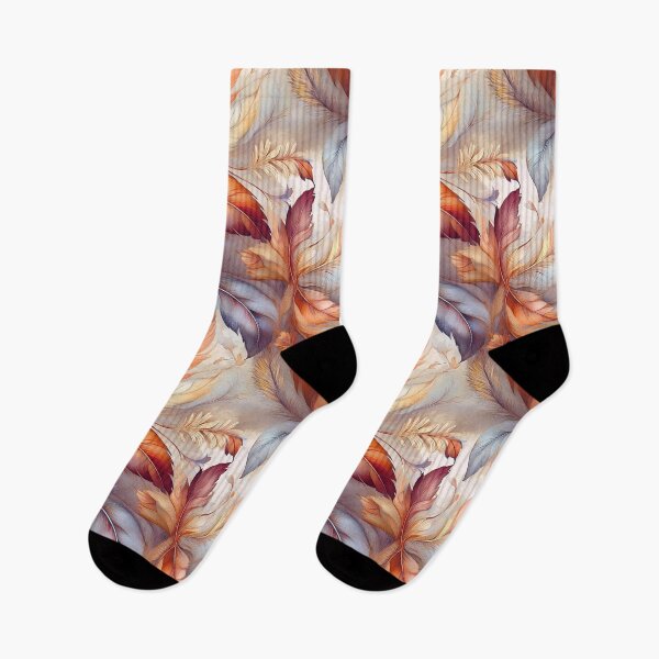 Item preview, Feather leaf inspired colourful warm dreamy autumn floral #21 designed and sold by GeoffBeattie.