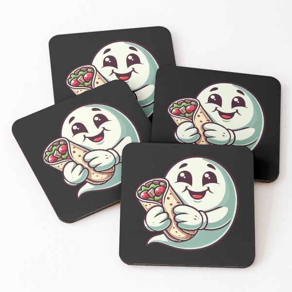 Item preview, Fast Food Ghost Burrito Loving Ghosts designed and sold by LuminOrb.