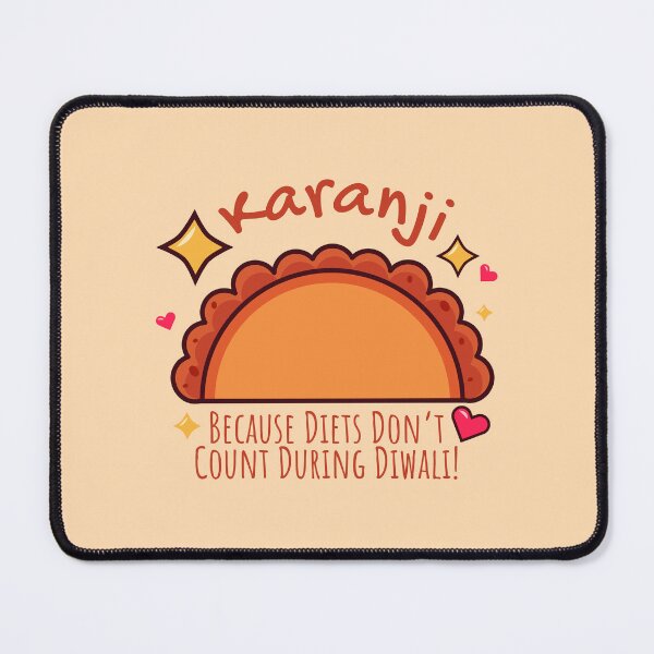 Item preview, Karanji: Because Diets Don’t Count During Diwali! designed and sold by Tulip Creators by This Definition.
