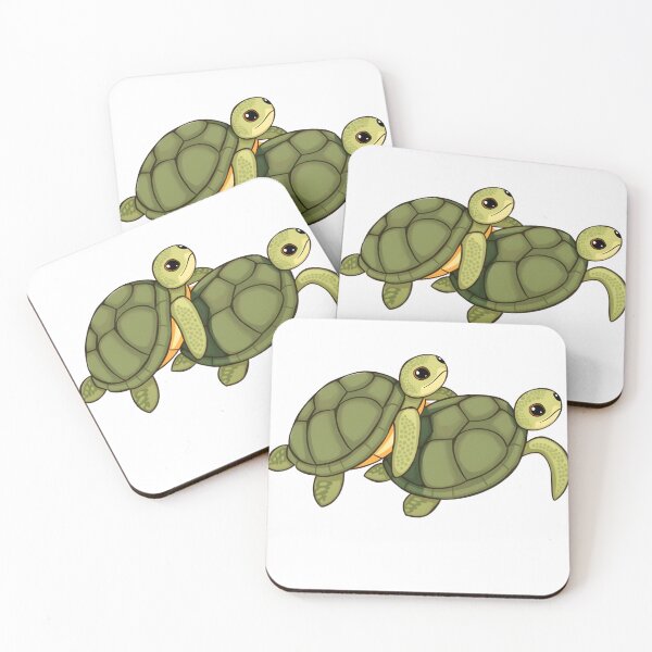 Item preview,  Turtle Mating: Olive Ridley Turtles Minimalist Design designed and sold by NeoArtworks.