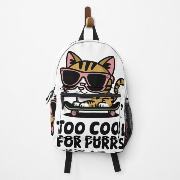 Item preview, Too Cool for Purrs - Cat on Skateboard designed and sold by XquisiteFashion.