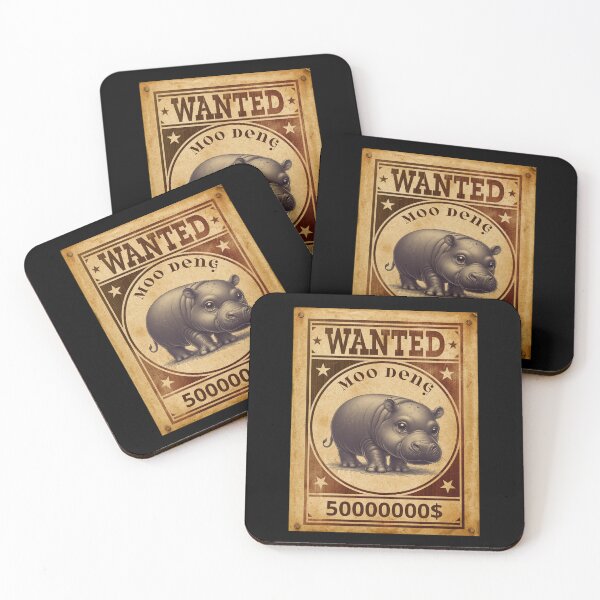 Item preview, Wanted: Moo Deng - The Viral Dwarf Hippo designed and sold by GorinART.