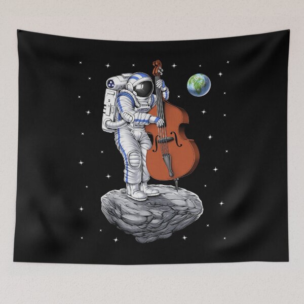 Item preview, Astronaut Double Bass Player designed and sold by underheaven.