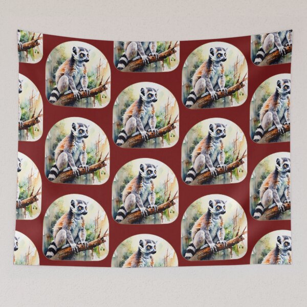 Aperçu de l'œuvre Lémurien Animal Nature créée et vendue par Design_Your_Day.