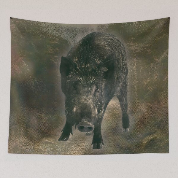 Artikelvorschau, Wildschwein Wald Säugetier Wald Naturliebhaber entworfen und verkauft von SoulscapeStudio.