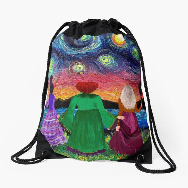 Item preview, Hocus pocus Sanderson sisters in starry night painting designed and sold by Neeyotic.