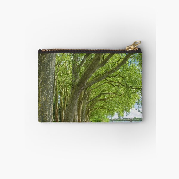 Item preview, Path with plane trees near the Vienne river in Chinon, France designed and sold by Photopat.