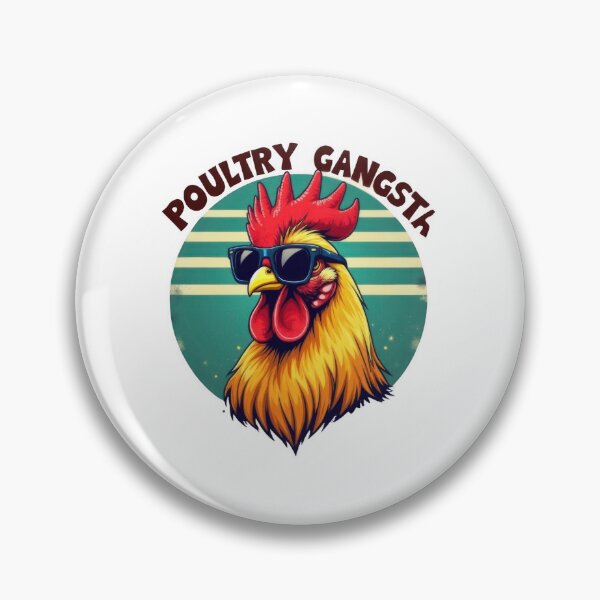 Item preview, Poultry Gangsta Funny Rooster Cool Chicken Farm Animal Humor designed and sold by Hananiah Merch.
