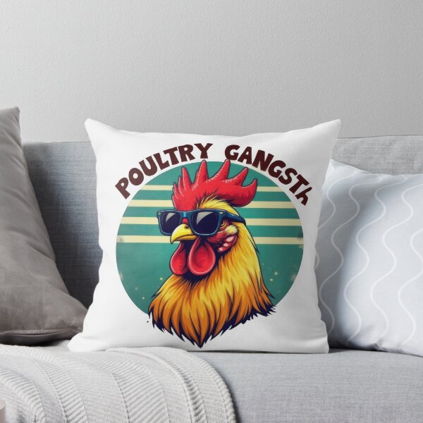Item preview, Poultry Gangsta Funny Rooster Cool Chicken Farm Animal Humor designed and sold by Hananiah Merch.