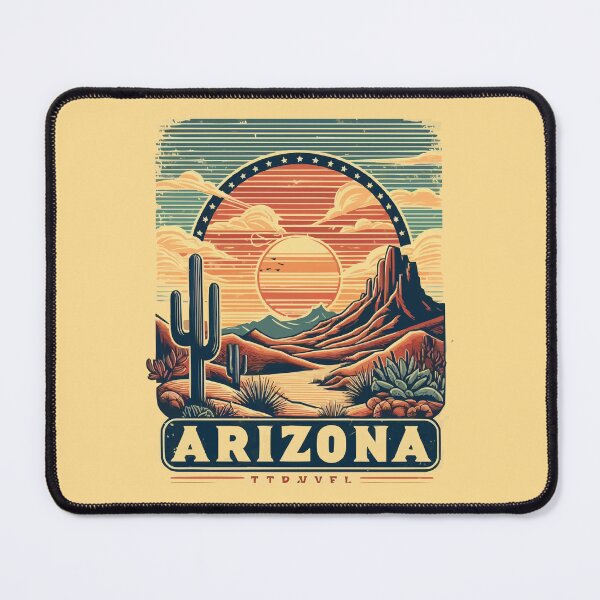 Item preview, Arizona - Vintage Sunset - Travel Badge designed and sold by Amazing States of America.
