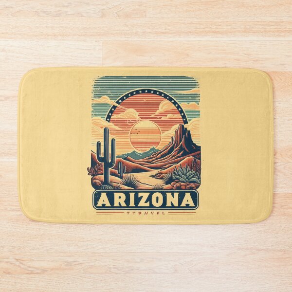 Item preview, Arizona - Vintage Sunset - Travel Badge designed and sold by Amazing States of America.
