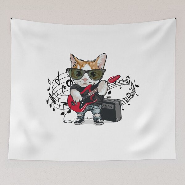 Item preview, Rock and Roll Kitty designed and sold by CookiesMerch.