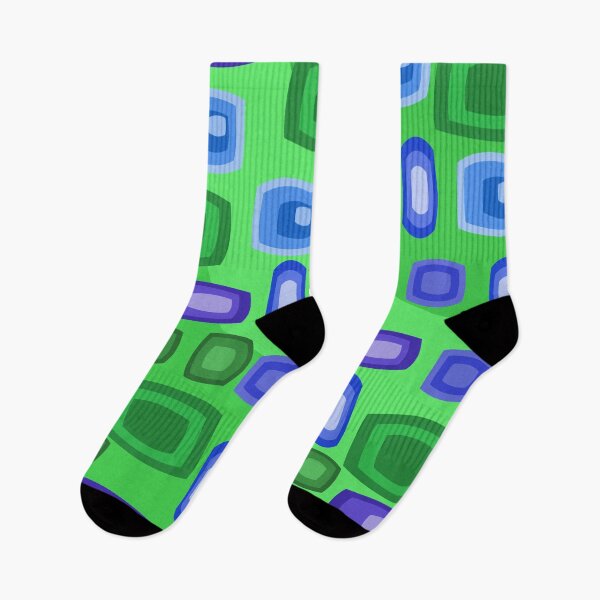 Item preview, Blue and Green Retro Pattern designed and sold by Andrew  Hitchen.