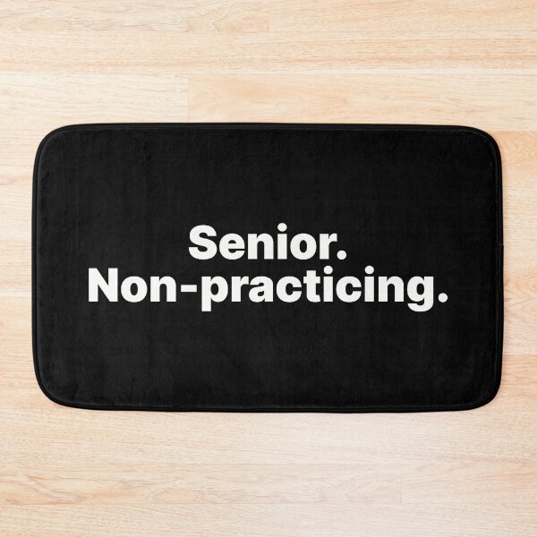 Item preview, Senior. Non-practicing | Text-only design for those forever young at heart designed and sold by ThingsOnTees.