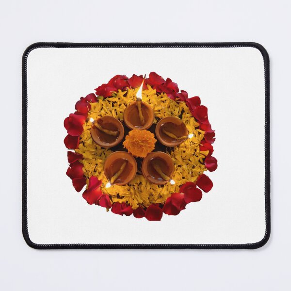 Item preview, Happy Diwali/Deepavali/diwali diya/flowers designed and sold by VeenaNair23.