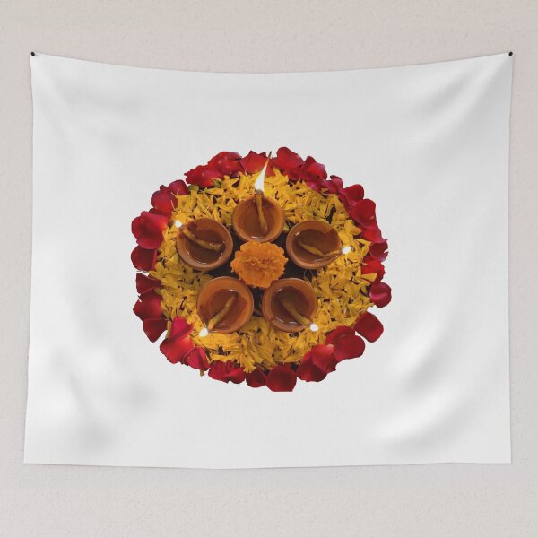 Item preview, Happy Diwali/Deepavali/diwali diya/flowers designed and sold by VeenaNair23.