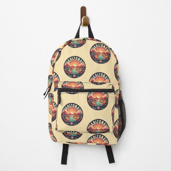 Item preview, Arizona - Vintage Sunset - Travel Badge designed and sold by Amazing States of America.