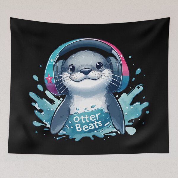 Item preview, Cool Otter Beats designed and sold by TomFrontierArt.