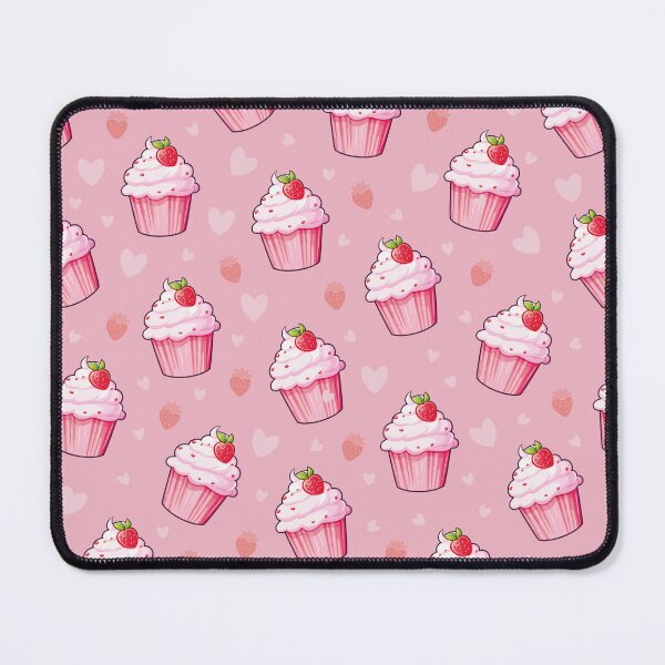 Item preview, Pink Cupcake with Strawberries designed and sold by GriffyPrints.