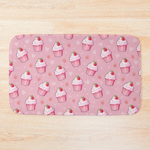 Item preview, Pink Cupcake with Strawberries designed and sold by GriffyPrints.