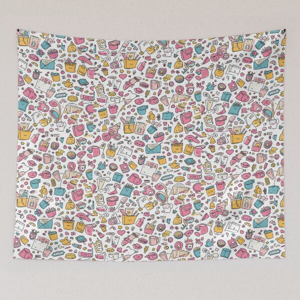 Item preview, Colorful Kawaii Patterns Featuring Animals and Food designed and sold by Piotrek0001.