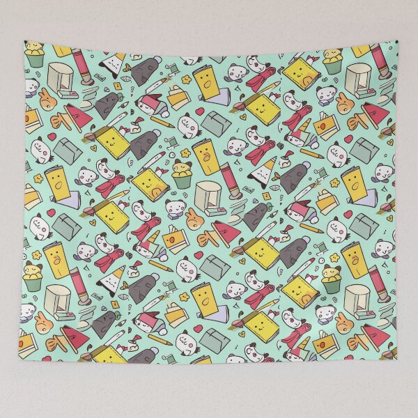 Item preview, Colorful Kawaii Patterns Featuring Animals and Food designed and sold by Piotrek0001.
