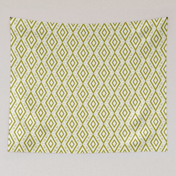 Item preview, Gold Tribal Diamond Print designed and sold by HarmonyCreation.