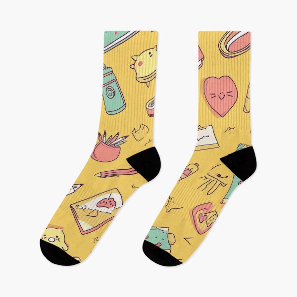 Item preview, Colorful Kawaii Patterns Featuring Animals and Food designed and sold by Piotrek0001.