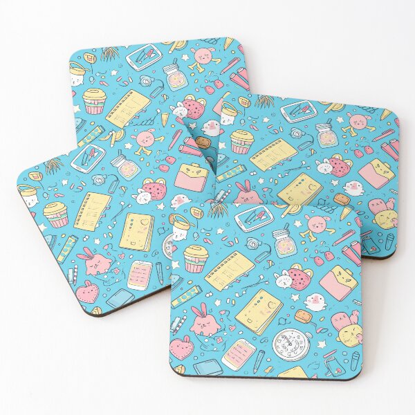 Item preview, Colorful Kawaii Patterns Featuring Animals and Food designed and sold by Piotrek0001.