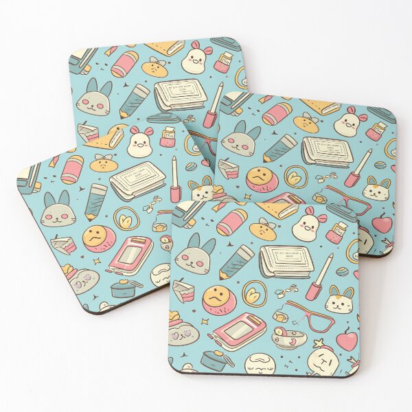 Item preview, Colorful Kawaii Patterns Featuring Animals and Food designed and sold by Piotrek0001.