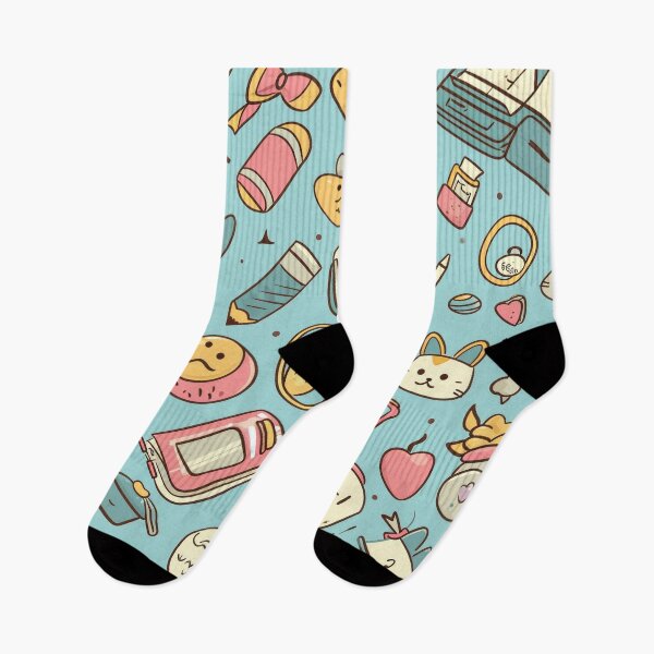 Item preview, Colorful Kawaii Patterns Featuring Animals and Food designed and sold by Piotrek0001.