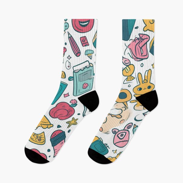 Item preview, Colorful Kawaii Patterns Featuring Animals and Food designed and sold by Piotrek0001.