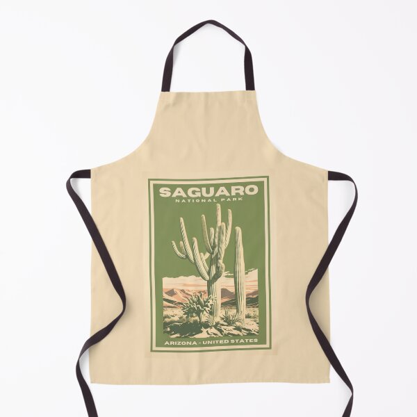 Item preview, A Vintage Travel Illustration of Saguaro National Park - Arizona - United States designed and sold by GoodOldVintage.