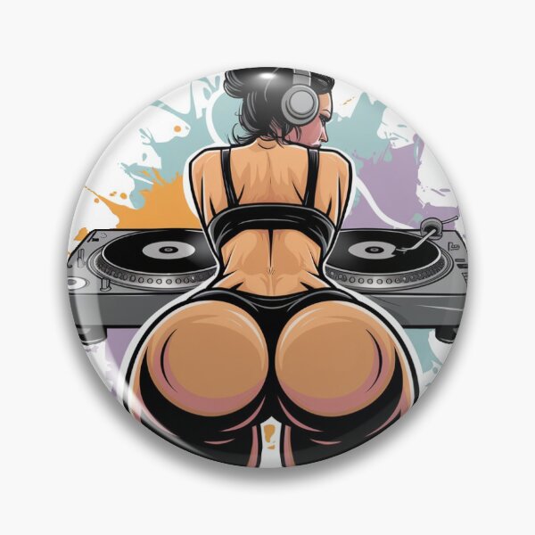 Item preview, THE HOT DJ GIRL designed and sold by RETRO-BYTE.