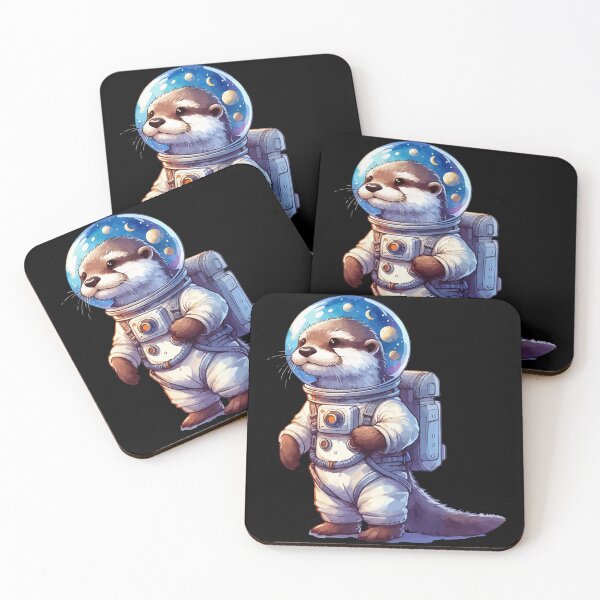 Item preview, Cute Otter Astronaut Space designed and sold by TomFrontierArt.