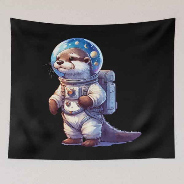 Item preview, Cute Otter Astronaut Space designed and sold by TomFrontierArt.