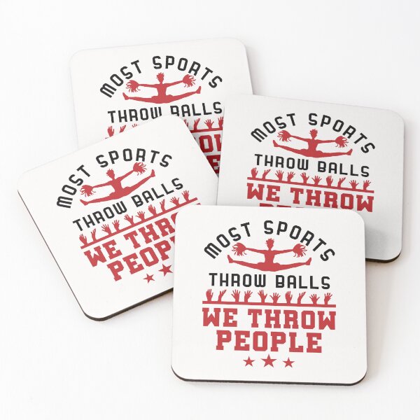 Item preview, Cheerleading Cheerleader Cheer Stunt Funny We Throw People  designed and sold by jaygo.