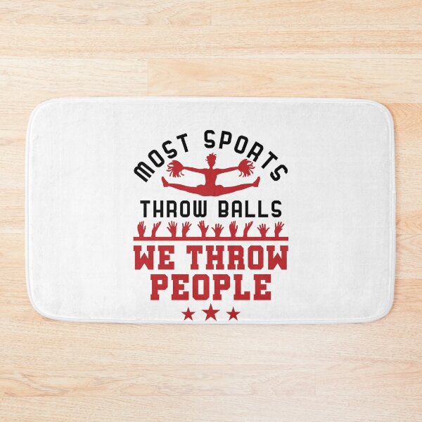 Item preview, Cheerleading Cheerleader Cheer Stunt Funny We Throw People  designed and sold by jaygo.