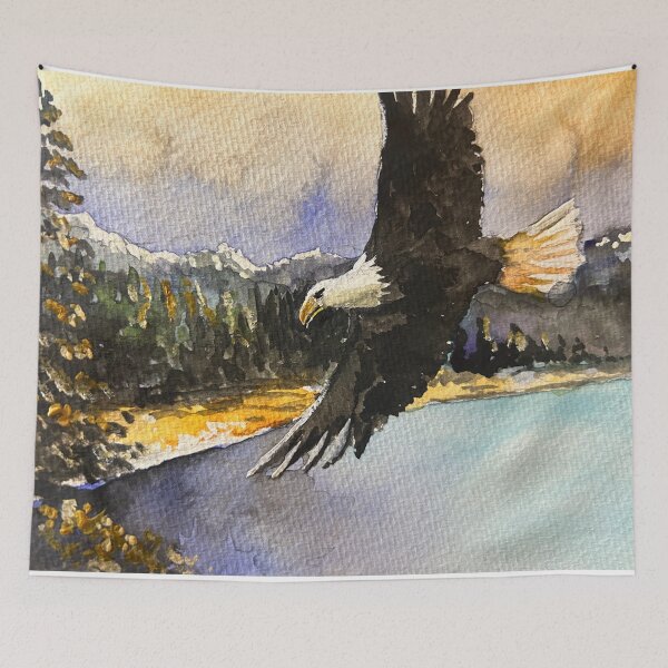Item preview, Watercolor Eagle designed and sold by TheArtCave.