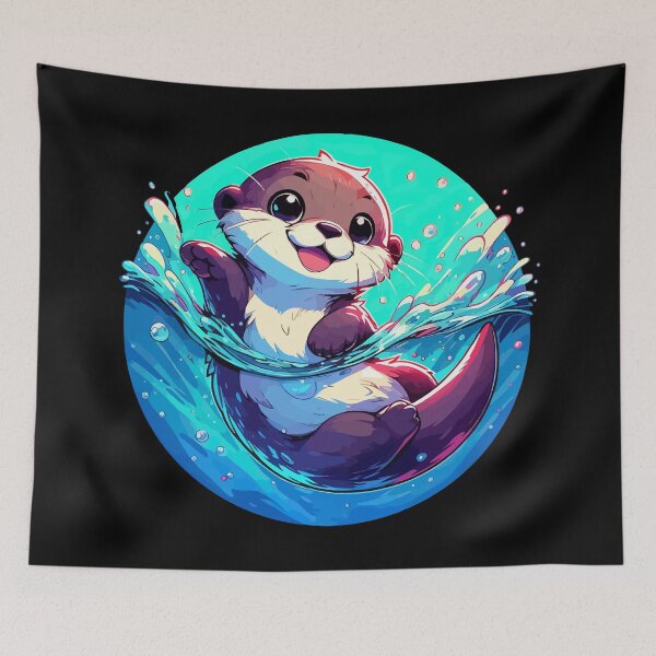 Item preview, Kawaii Otter Bath designed and sold by TomFrontierArt.