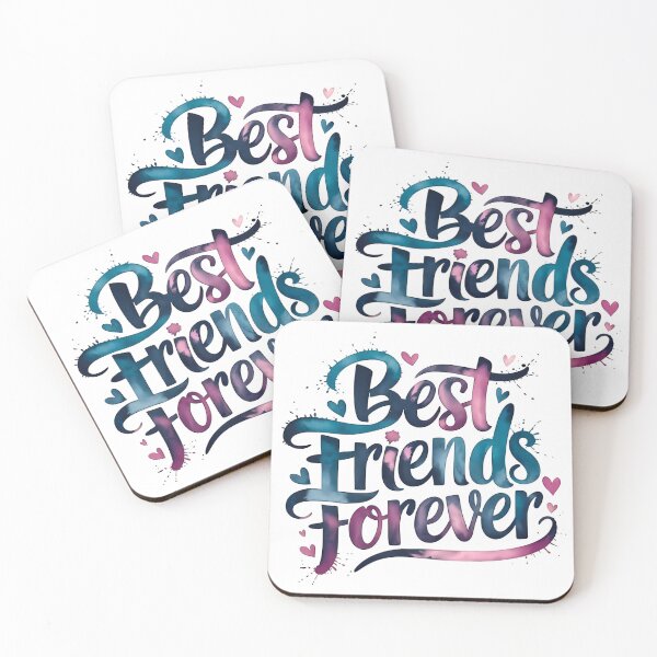 Item preview, Best Friends Forever Gradient Typography Design designed and sold by ZetaDream.