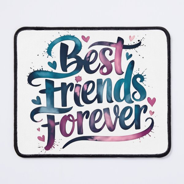 Item preview, Best Friends Forever Gradient Typography Design designed and sold by ZetaDream.