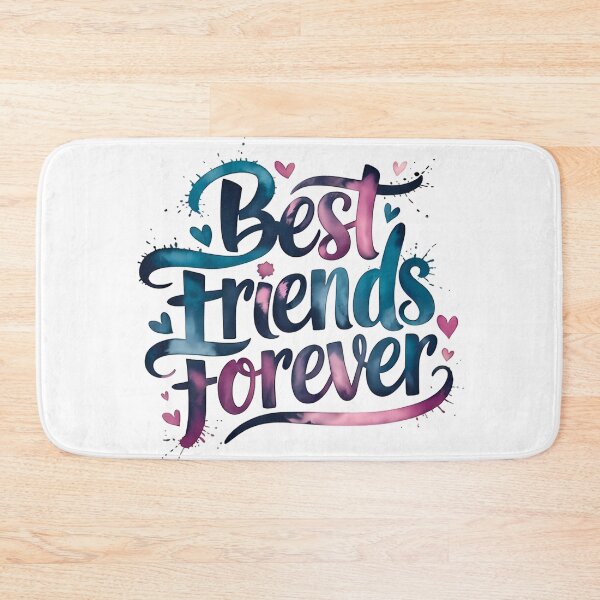 Item preview, Best Friends Forever Gradient Typography Design designed and sold by ZetaDream.