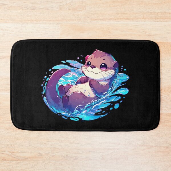 Item preview, Kawaii Otter Bath Anime designed and sold by TomFrontierArt.