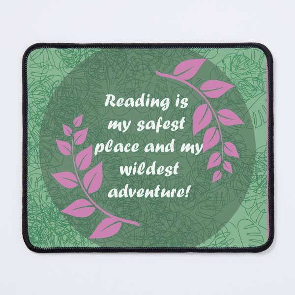 Item preview, Reading is my safest place designed and sold by FableAndThread.