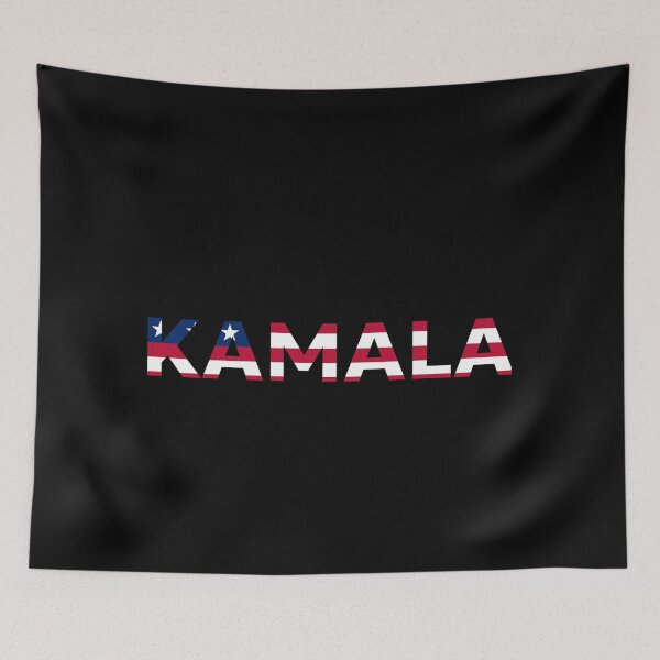 Item preview, Kamala Name Art in Vibrant Colors designed and sold by ChicTrendz.