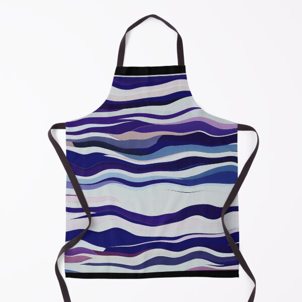Item preview, Cool Colours Sea Waves||Dominant Blue and White designed and sold by Pattern Hub.